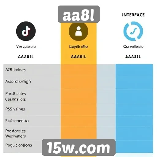 Comparativo de interface entre aa8l e concorrentes